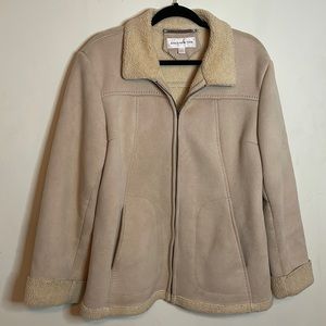 JONES NEW YORK Faux Suede Jacket
